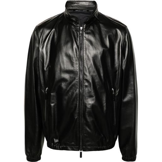 Giorgio Armani giacca con zip - nero