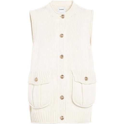 Barrie canotta con scollo a v - bianco