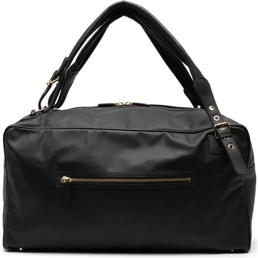 Eleventy borsone con logo - nero