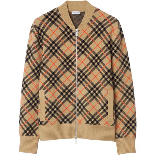 Burberry cardigan Burberry check - marrone