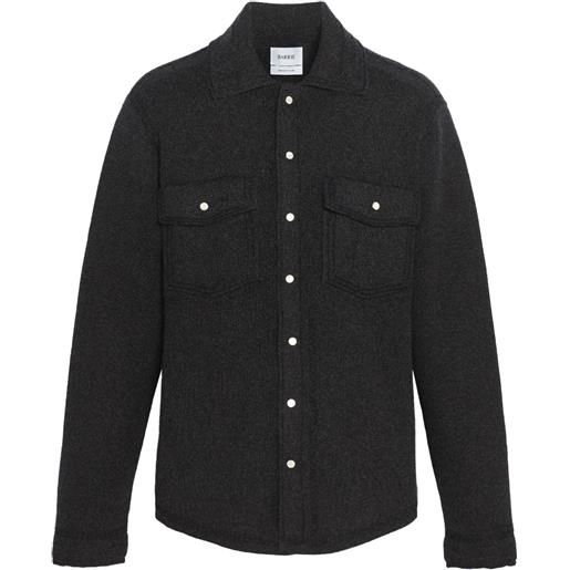 Barrie giacca-camicia in maglia - nero