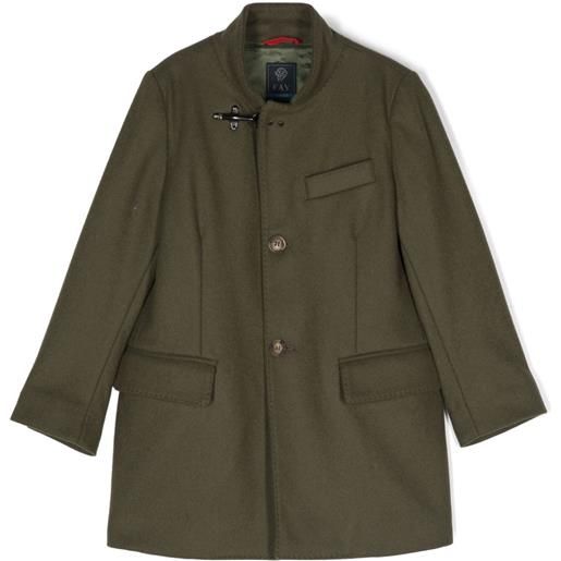 Fay Kids cappotto in feltro - verde