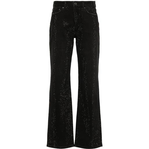 Purple Brand jeans con cristalli - nero