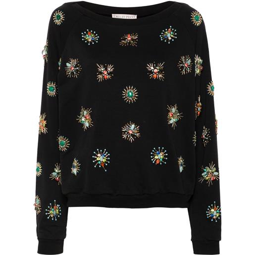 PUCCI felpa con ricamo - nero