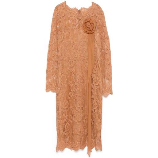 Ermanno Scervino abito midi a fiori - marrone