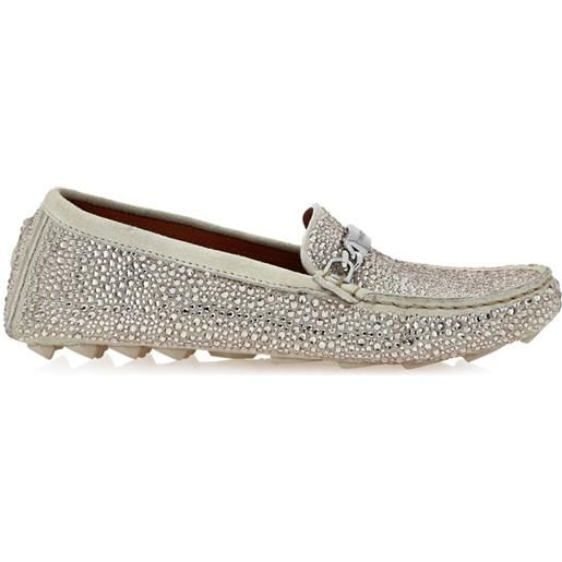 Philipp Plein mocassini con strass - toni neutri