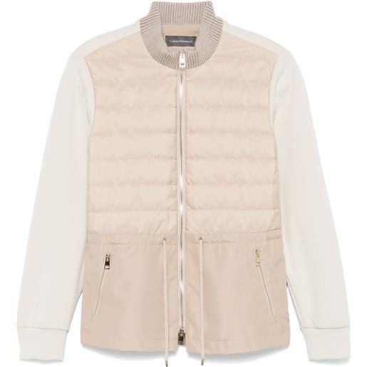 Lorena Antoniazzi giacca con inserti - toni neutri