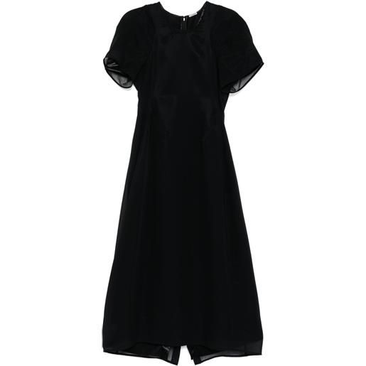 Jil Sander abito in georgette - nero