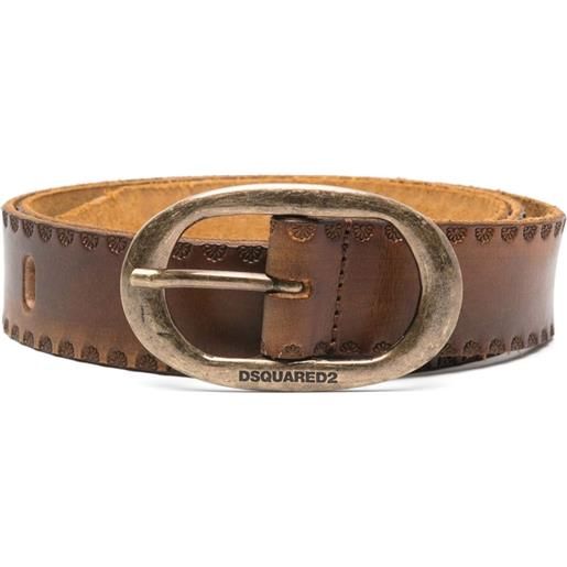 DSQUARED2 cintura con fibbia - marrone