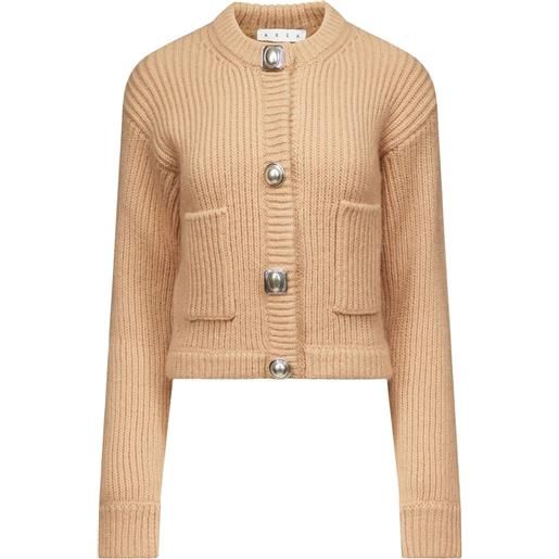 AREA cardigan con bottoni - toni neutri