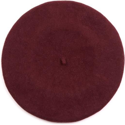 Maison Margiela basco con logo 4 cuciture - rosso