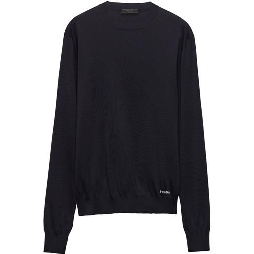 Prada maglione girocollo - blu