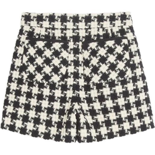 Valentino Garavani shorts damier light in tweed - toni neutri