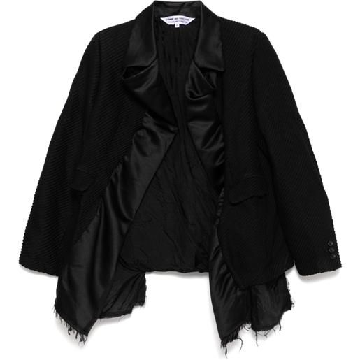 Comme Des Garçons Comme Des Garçons blazer con frange - nero