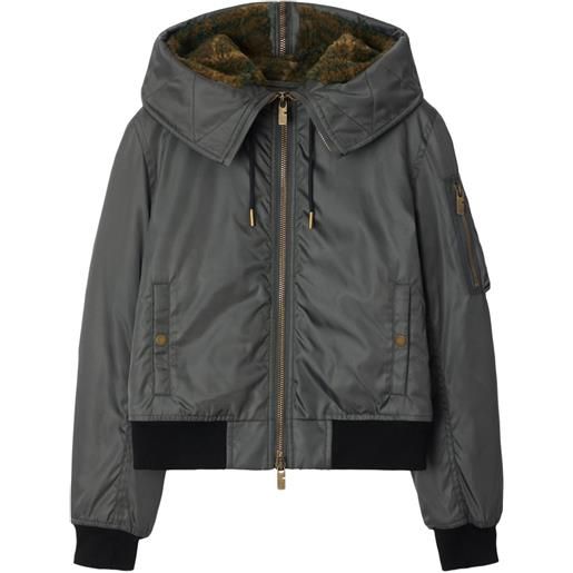 Burberry parka crop - grigio