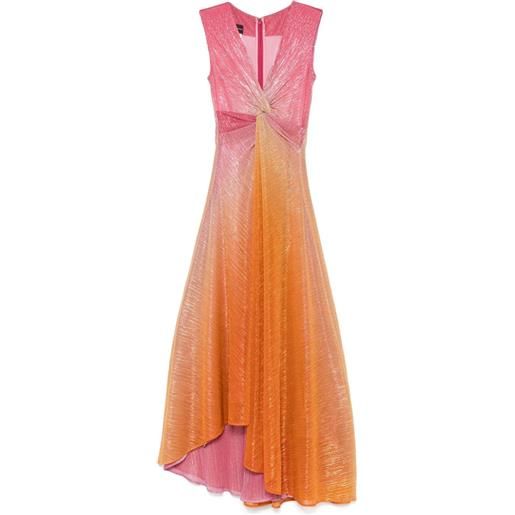 Talbot Runhof abito da sera con effetto sfumato - rosa