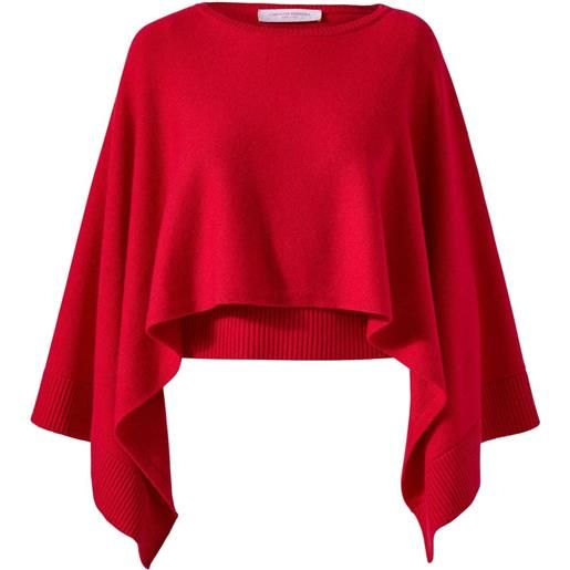 Carolina Herrera maglione a mantella in cashmere - rosso