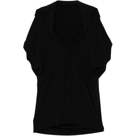 Yohji Yamamoto abito con scollo a v - nero