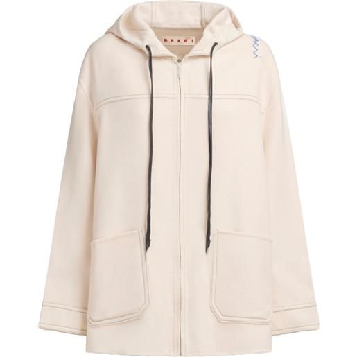 Marni parka con ricamo - toni neutri