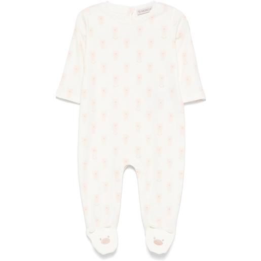 Moncler Enfant pigiama con stampa - bianco