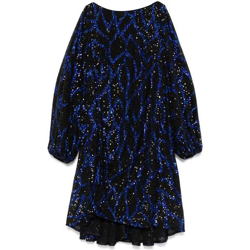 Talbot Runhof abito corto comma4 - nero