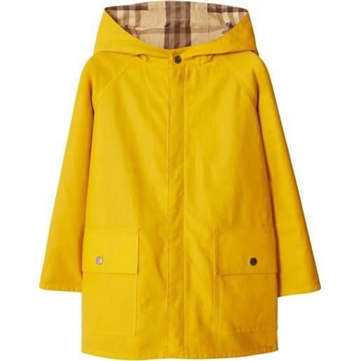 Burberry Kids parka reversibile - giallo