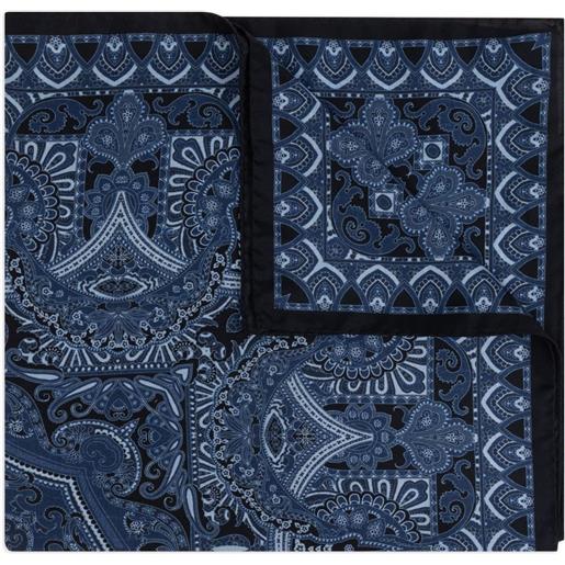 ETRO foulard in seta - blu