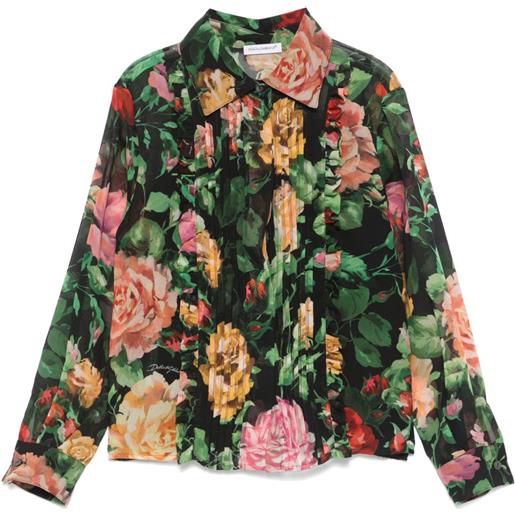 Dolce & Gabbana Kids camicia con stampa - nero