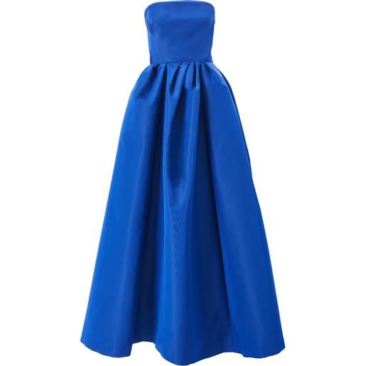 Carolina Herrera abito midi senza spalline - blu