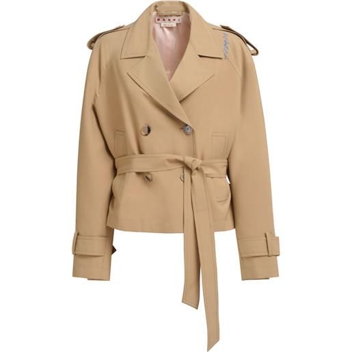 Marni trench doppiopetto - toni neutri