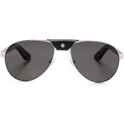 Cartier Eyewear occhiali da sole santos de cartier - argento