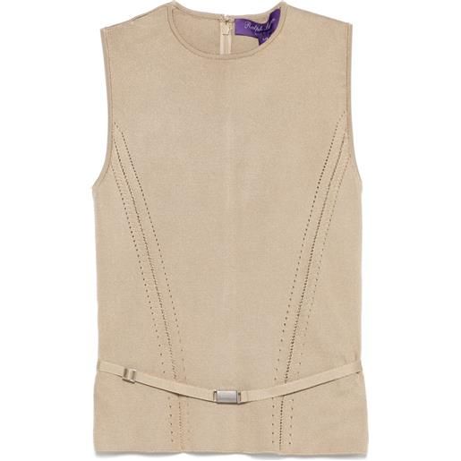 Ralph Lauren Collection canotta con cintura - toni neutri