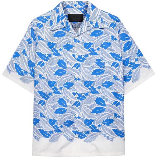 Prada camicia a maniche corte - bianco