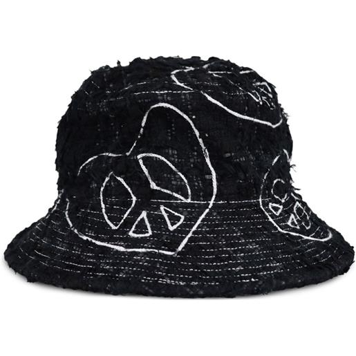 Readymade cappello bucket in tweed - nero