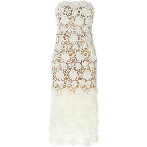 Ermanno Scervino abito in macramé - bianco