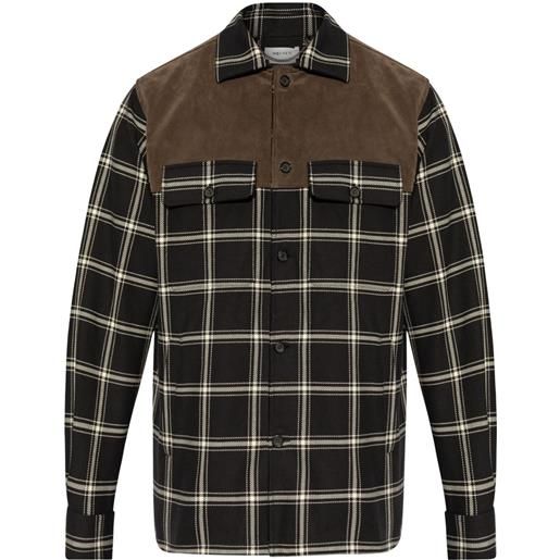 Alexander McQueen camicia a quadri - marrone