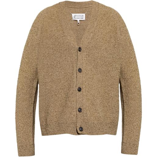 Maison Margiela cardigan effetto vintage - toni neutri