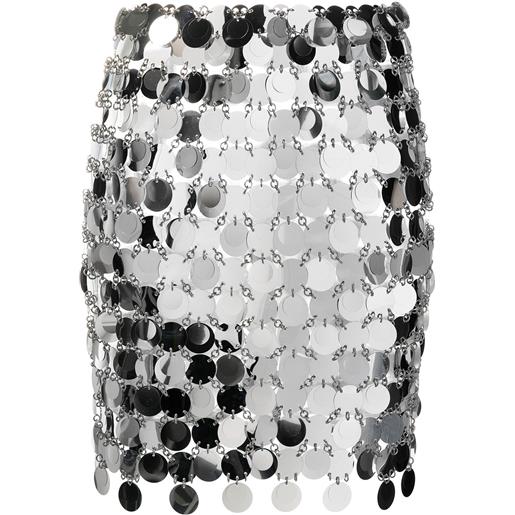 Rabanne minigonna - argento