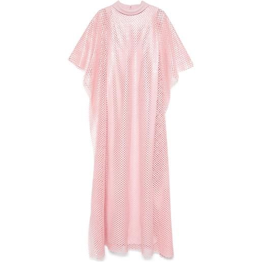 JEAN-LOUIS SABAJI abaya in rete - rosa