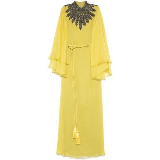 JEAN-LOUIS SABAJI abito lungo con decorazione - verde