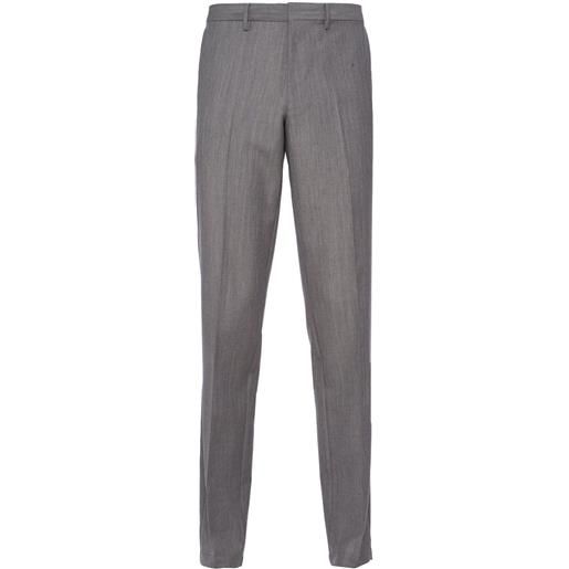 Prada pantaloni con logo - grigio