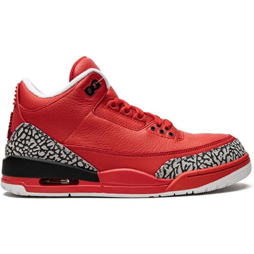 Jordan jordan aj3770438 university red/black-cement furs & skins->leather - rosso