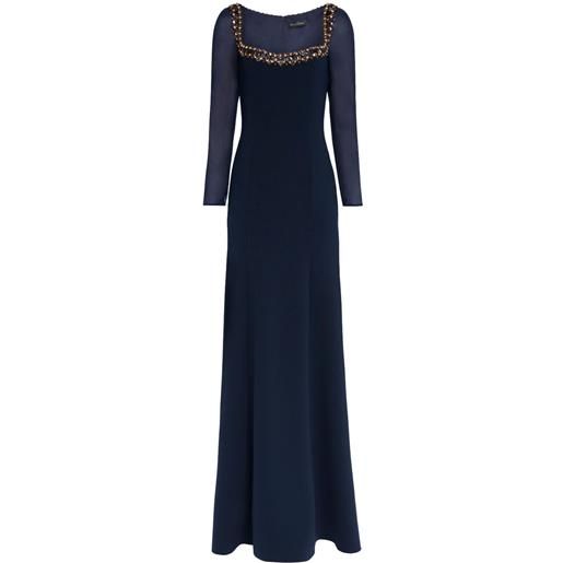 Jenny Packham abito lungo jamilia - blu
