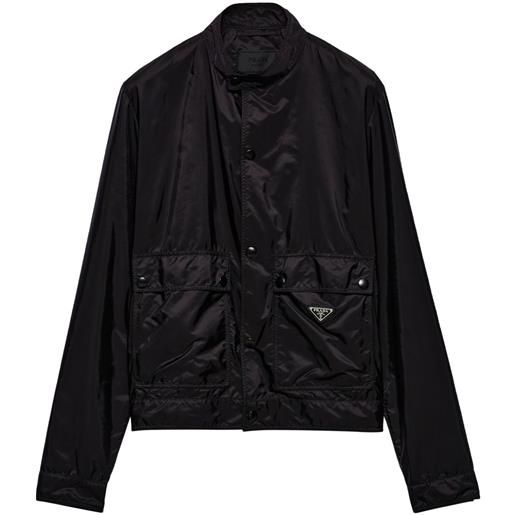 Prada giacca con logo - nero