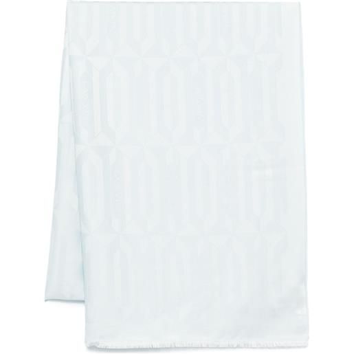 Lanvin scialle con monogramma - blu