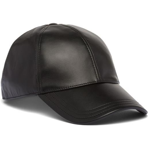 Prada cappello da baseball con logo - nero