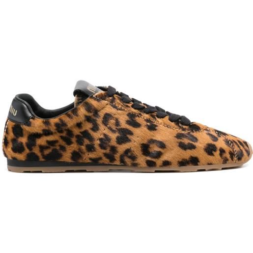 Miu Miu sneakers con stampa - marrone