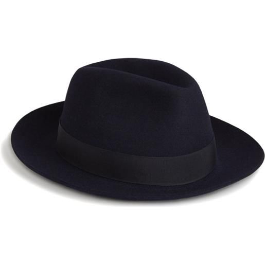 Borsalino cappello con tesa morbida - blu