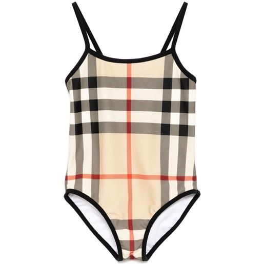 Burberry Kids costume da bagno a quadri - toni neutri