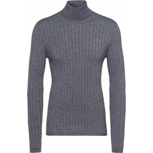 Prada maglione a collo alto - grigio